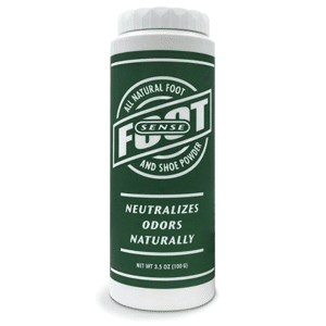 FOOT SENSE – Natural Shoe Deodorizer Powder, Foot Odor Eliminator & Body Powder