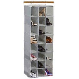 SimpleHouseware 24 Section Hanging Shoe Shelves Closet Organizer
